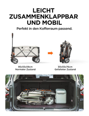 Litheli V140i Beige : Der ultimative Elektro-Campingwagen mit Powerbank (1 * 4,0 Ah SE Akku)
