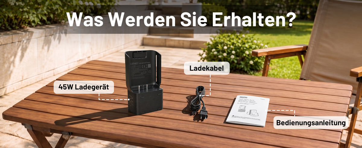 Litheli U20 20V Akku-Schnellladegerät – 45 W GaN, USB-C PD, EU-Stecker