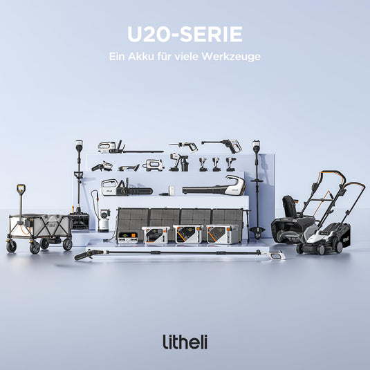 20V U20 33 cm 4,0 Ah Akku-Bürstenloser Rasenmäher (Nur Gerät)