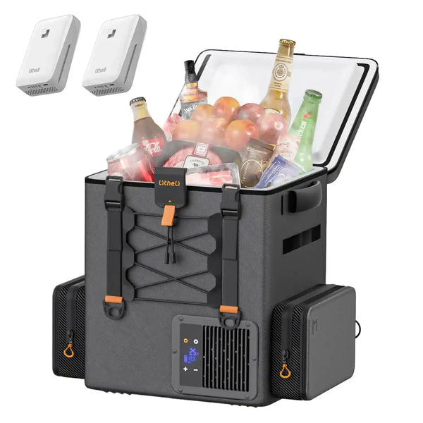 Litheli FrozenPack: Der erste tragbare Auto-Kühlschrank im Rucksackformat | Inklusive 2 x 4,0Ah SE Akkus